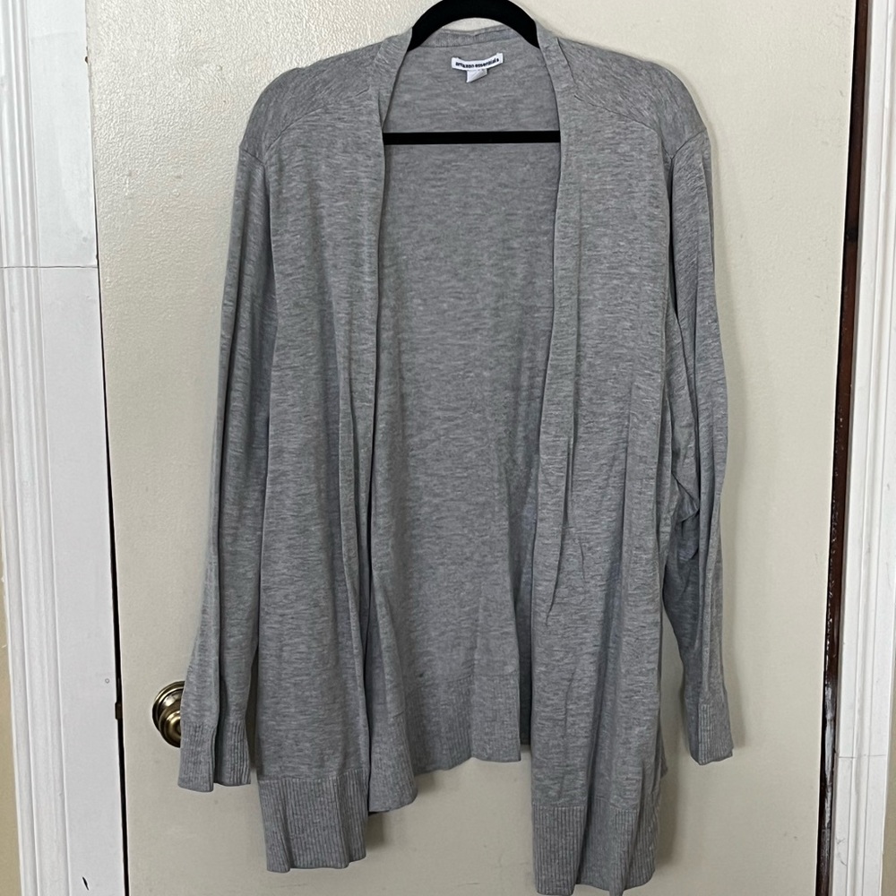 Amazon Essentials Light Gray Cardigan Sweater